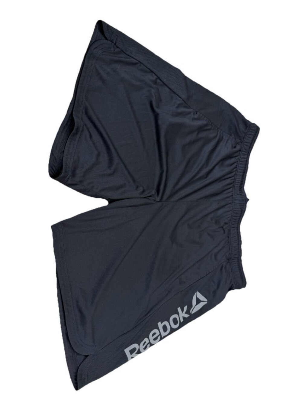 Reebok XXXL Black Athletic 3XL Drawstring Shorts Logo Spellout Polyester EUC